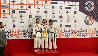 Atleta piauiense ganha medalha de ouro em campeonato de judô no Panamá.