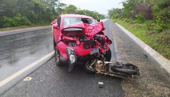 Motociclista morre em acidente na BR-343 em Amarante