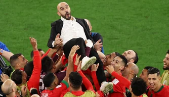 Seleção do Marrocos avança para as quartas de final da Copa do Mundo.