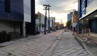 Revitalização de ruas no Centro de Teresina.