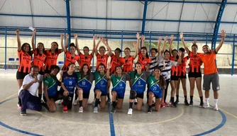 Handebol feminino piauiense inspira time escolar em competição