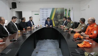 Rafael Fonteles realiza primeira reunião com as forças de segurança do Estado