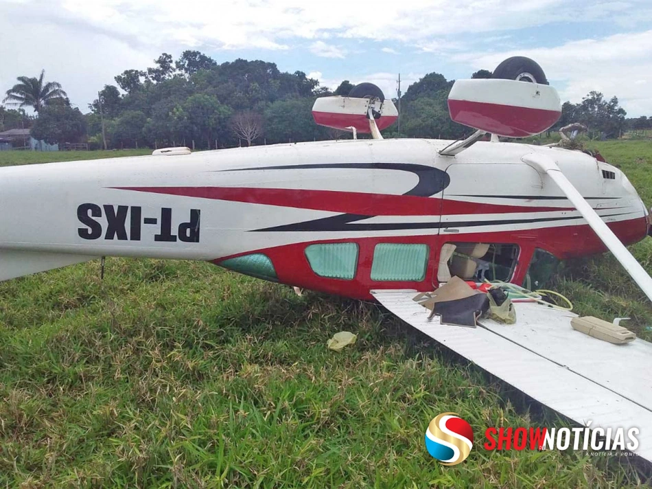 Avião monomotor caí na cidade de Juara em Mato-Grosso.