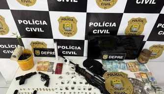 Polícia cumpre mandados de busca e apreende drogas em Teresina