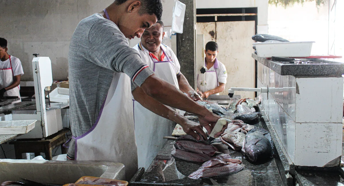 Início da Quaresma no Mercada do Peixe em Teresina