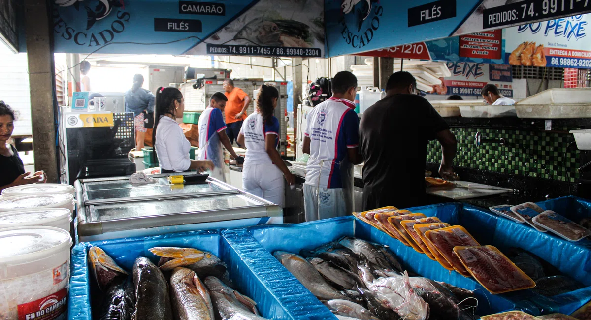 Início da Quaresma no Mercada do Peixe em Teresina