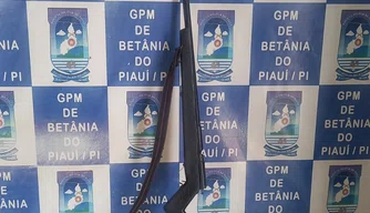 Arma apreendida pelo GPM de Betânia do Piauí.