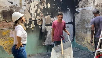 Obra no hospital do Dirceu