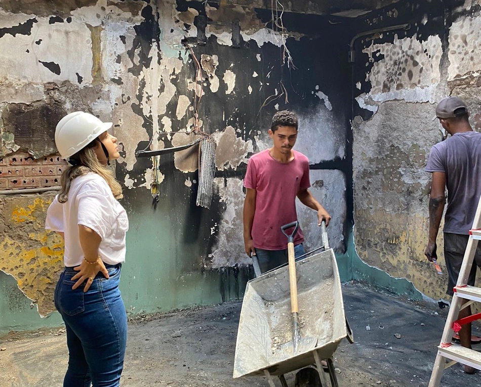 Obra no hospital do Dirceu