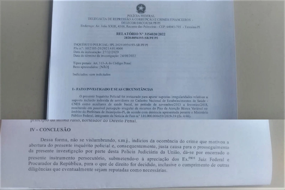 Documento Ex-prefeito de Itainópolis