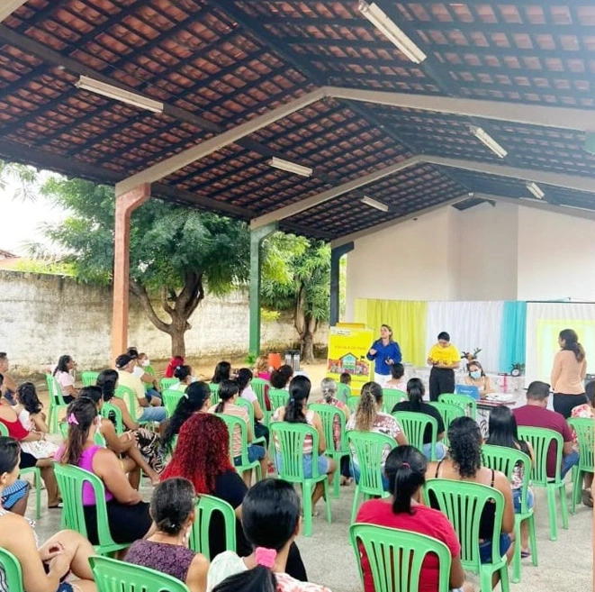 Ação realizada na Escola Municipal Residencial Pedra Mole.