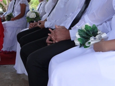Casamento comunitário na Penitenciária Irmão Guido.