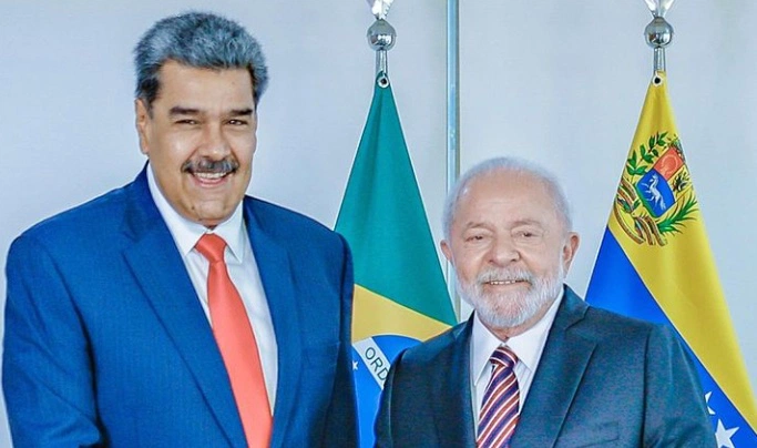 Presidente Lula e Nicolás Maduro.
