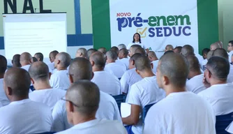 Seduc realiza 1ª revisão Pré-Enem na Penitenciária Profº José Ribamar