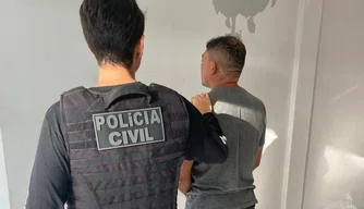Suspeito preso pela Polícia Civil