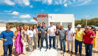 Governador Rafael Fonteles em visita ao aeroporto de Barra Grande