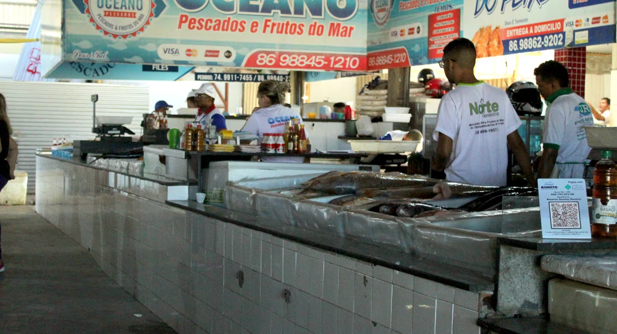 Venda de pescado sofre queda no Mercado do Peixe em Teresina
