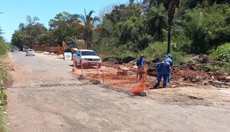 Eturb inicia construção de passagem molhada no povoado Soinho.