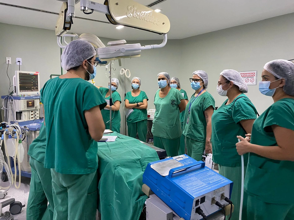 Treinamento de profissionais do Hospital Infantil Lucídio Portella