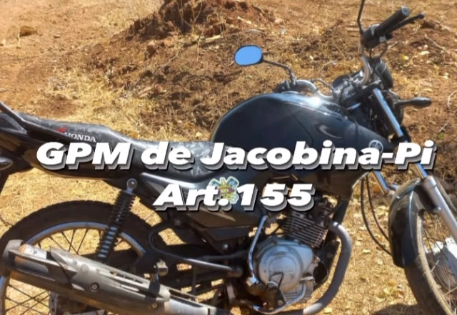 PM recupera motocicleta roubada em Jacobina do Piauí.