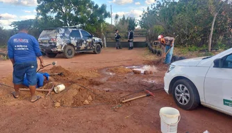 Operação da Agespisa nas adutoras do Garrincho e Serra Branca.