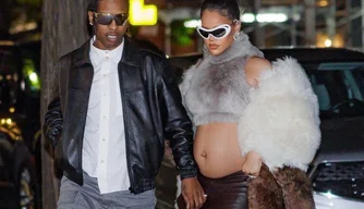 Rihanna, grávida da segunda filha, e A$AP Rocky