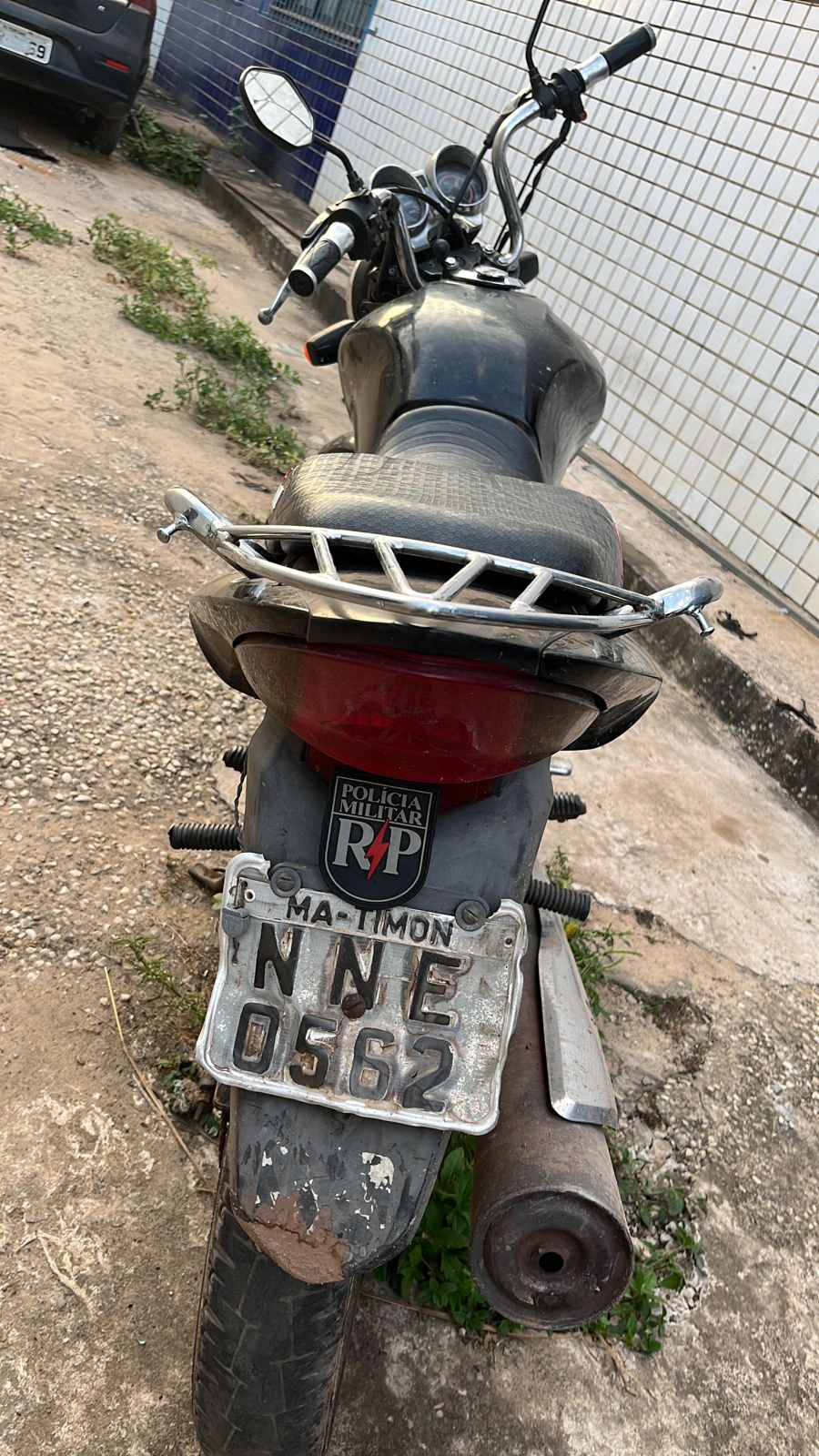 Motocicleta recuperada em Timon-MA.