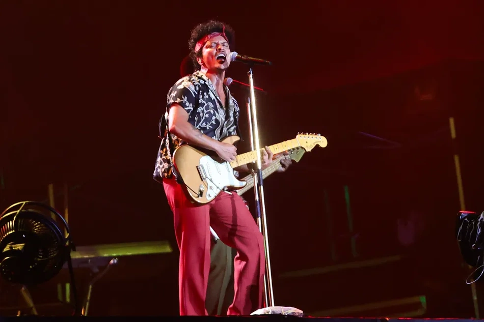 Bruno Mars em show no festival The Town