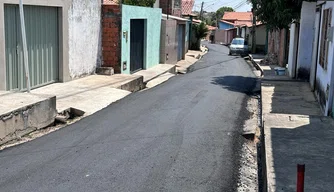 Asfaltamento de ruas em Teresina