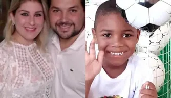 Ex-prefeito de Recife, esposa, e menino Miguel.