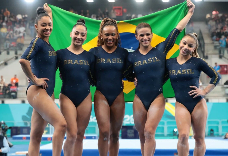 Equipe brasileira leva prata na ginástica artística dos Jogos Pan-Americanos