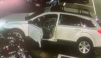 Carro supostamente usado pelo atirador, encontrado pela polícia do Maine