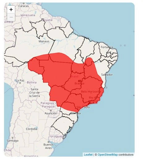 Alerta Vermelho do Inmet.