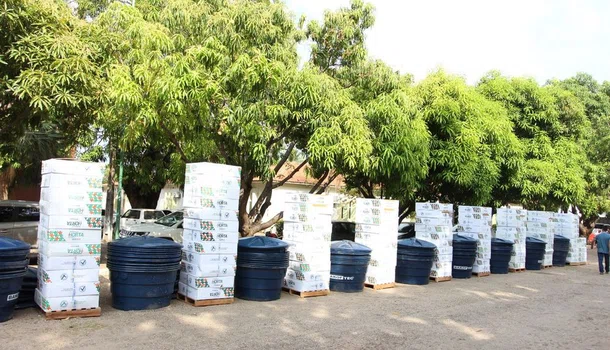SAF entrega kits de irrigação e máquinas agrícolas