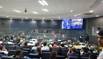 Sessão extraordinária na Câmara Municipal de Teresina