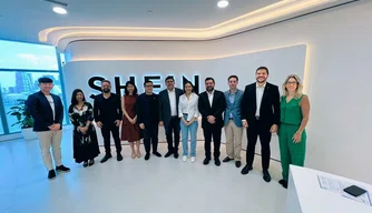 Em Singapura, Rafael apresenta oportunidades do Piauí para a gigante do varejo Shein.