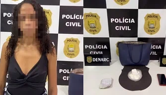 Operação do DENARC prende suspeita de tráfico de drogas em Teresina