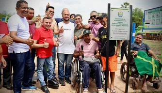 Academia ao lar livre inaugurada na zona rural de Matias Olímpio