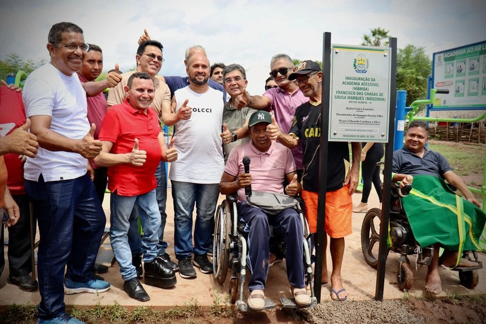 Academia ao lar livre inaugurada na zona rural de Matias Olímpio