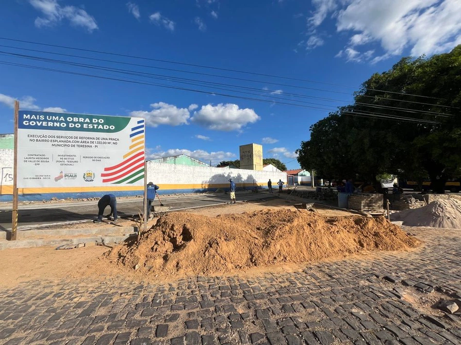 Praça do bairro Esplanada, localizada na zona sul de Teresina.