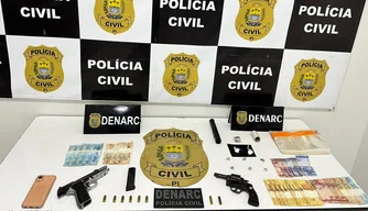 Apreensão de drogas durante operação do Denarc em Teresina