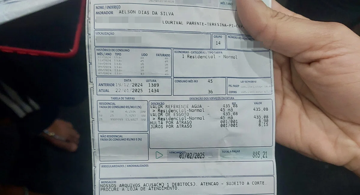Conta de água