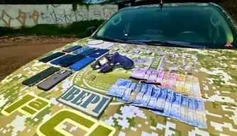 Materiais apreendidos durante operação do BEPI em Teresina