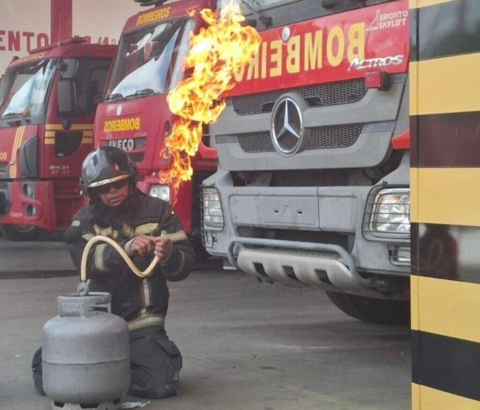 Bombeiros alertam para riscos de vazamento