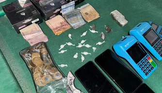 Materiais apreendidos durante operação do Denarc