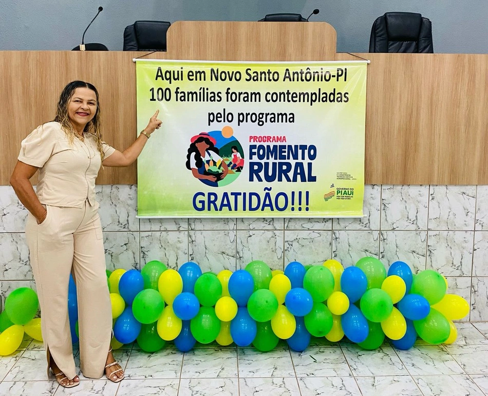 Vereadora Vitória articula recursos do Programa Fomento Rural para Novo Santo Antônio