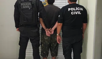 Preso suspeito de feminicídio em Parnaíba.