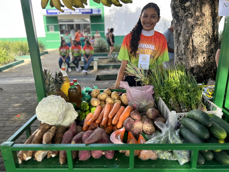 Comerciante na III Feira da Fartura de Esperantina