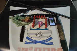 Homem é preso por porte ilegal de arma em Baixa Grande do Ribeiro