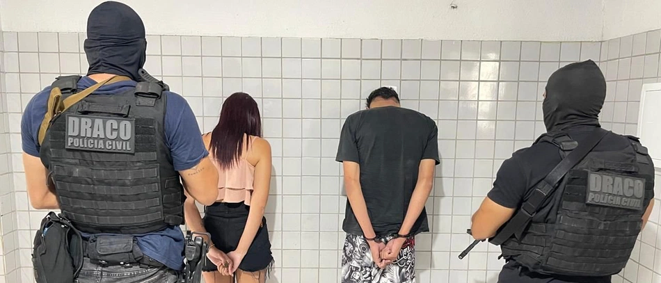 Casal apreendido com mais de 300 papelotes de maconha em Pedro II